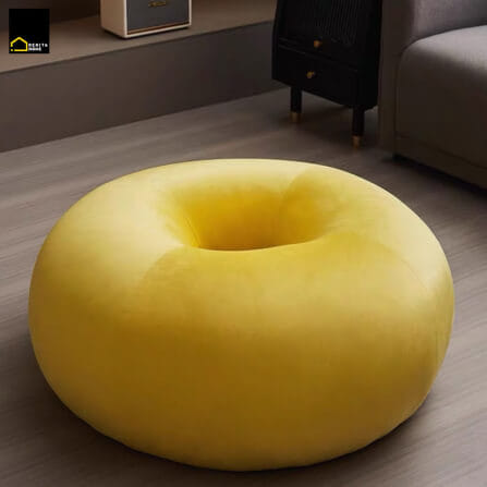 เก้าอี้สตูล RENITA HOME รุ่น DONUT STOOL สีเหลือง_1